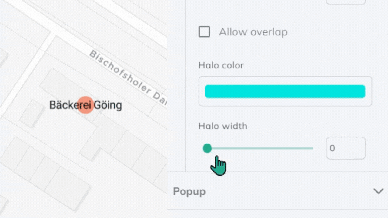 label font size