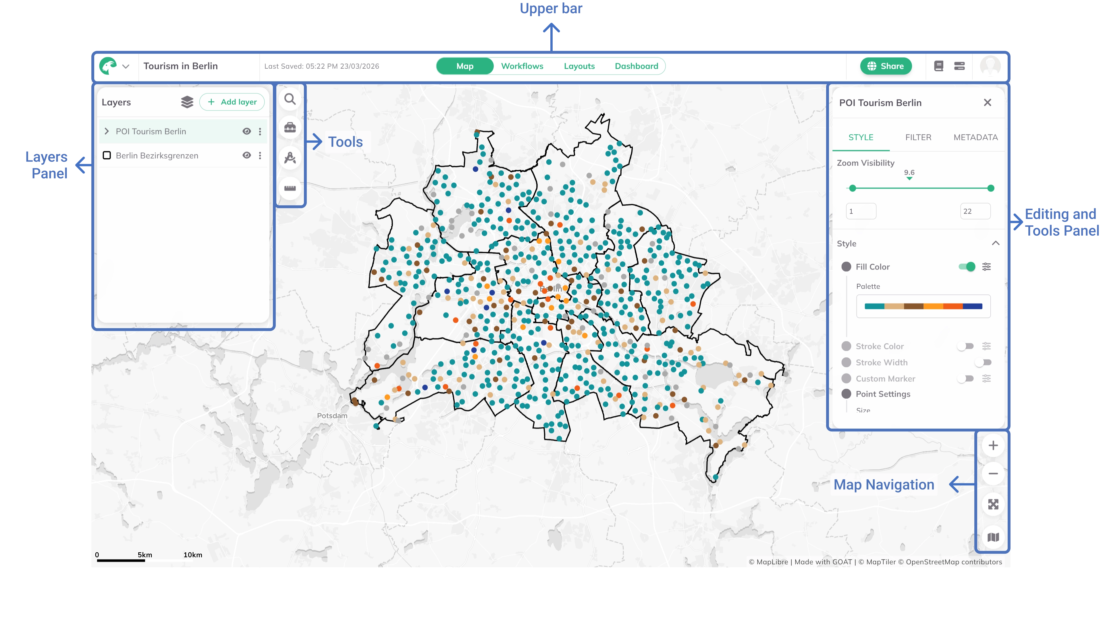 Map Interface Overview