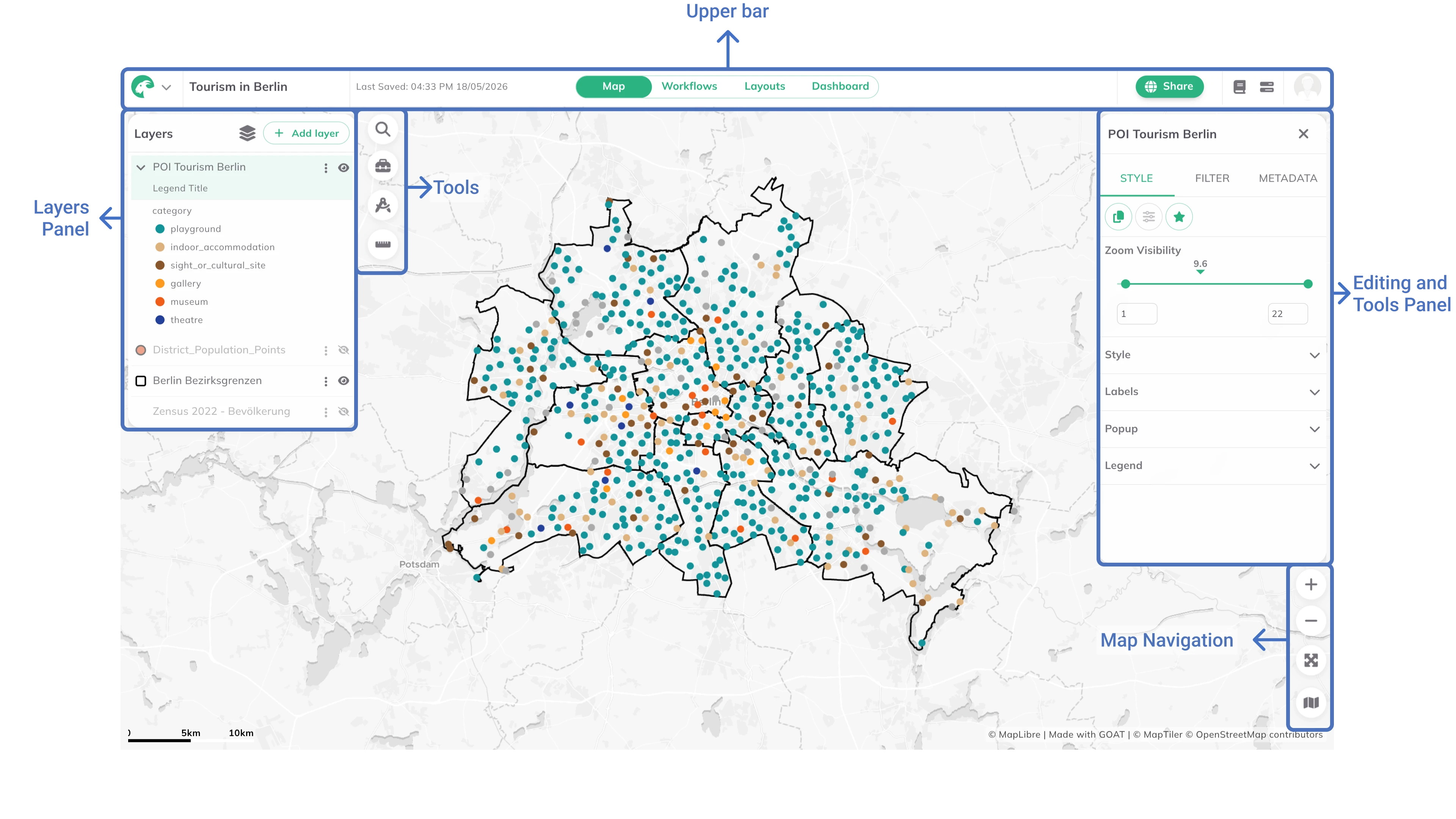 Map Interface Overview