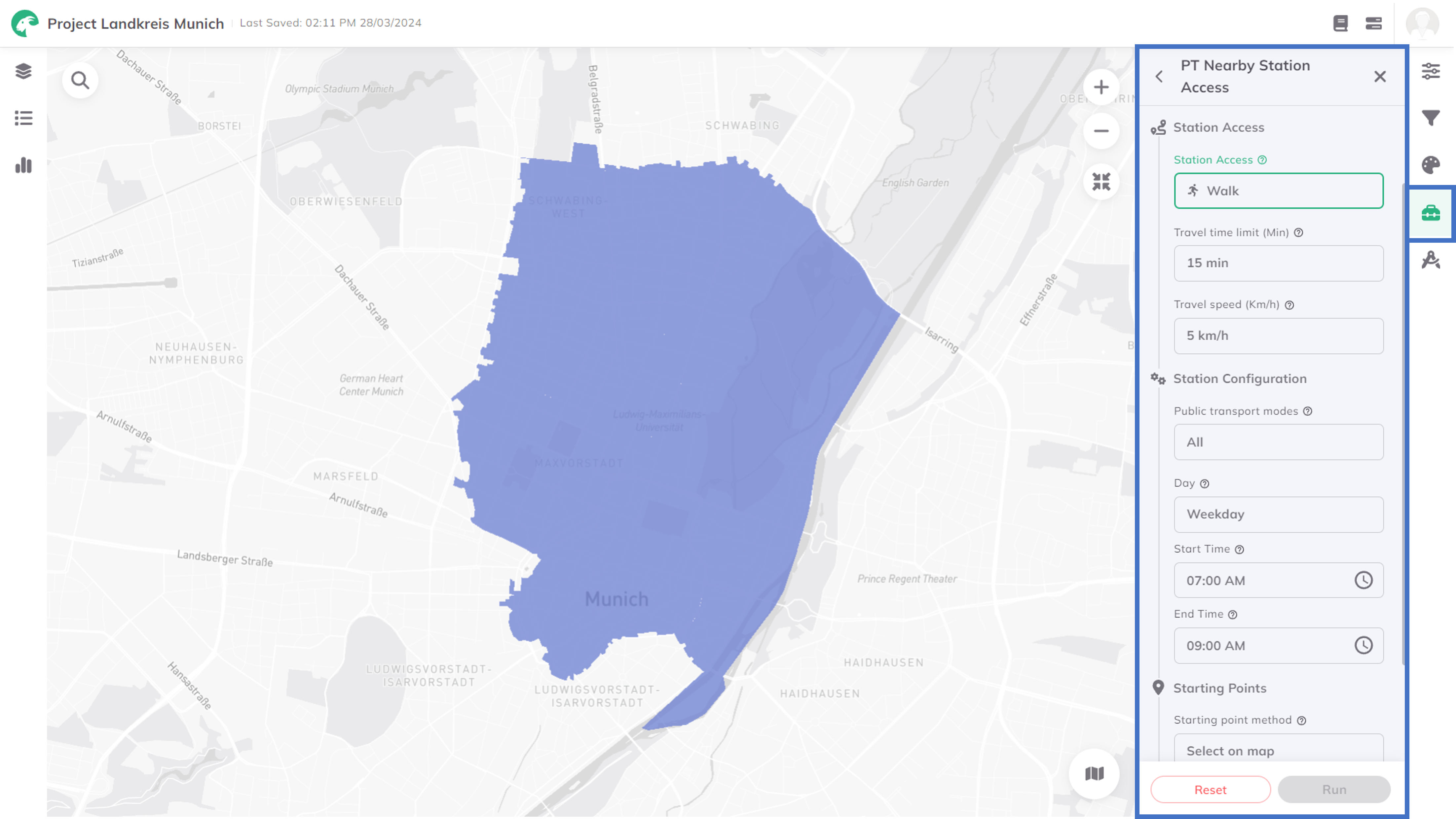 Configurations for Public Transport Nearby Stations