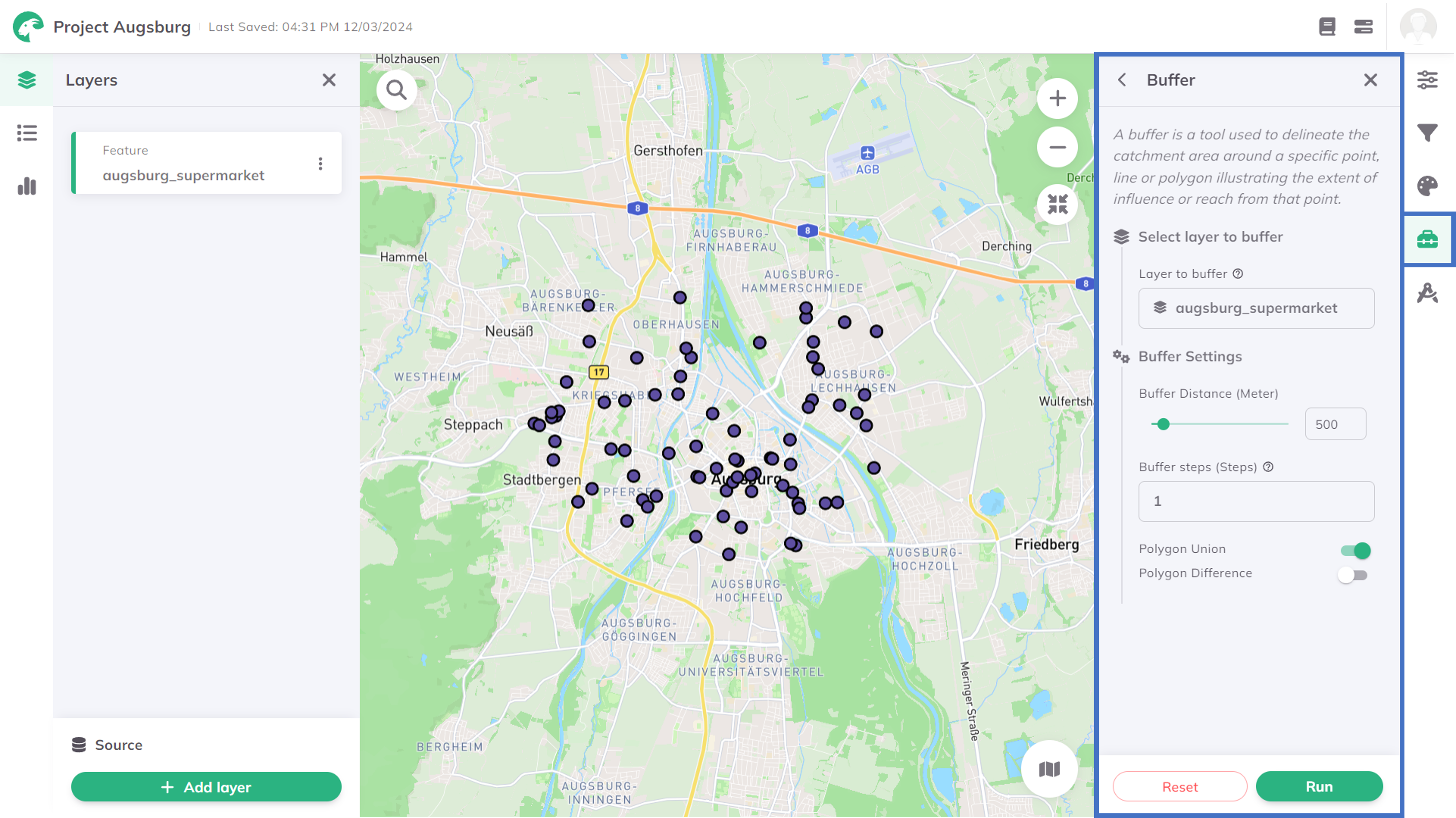 Buffer Tool in GOAT