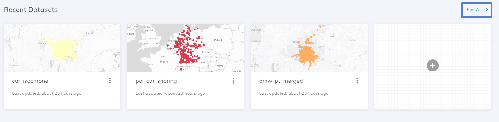 Recent Datasets