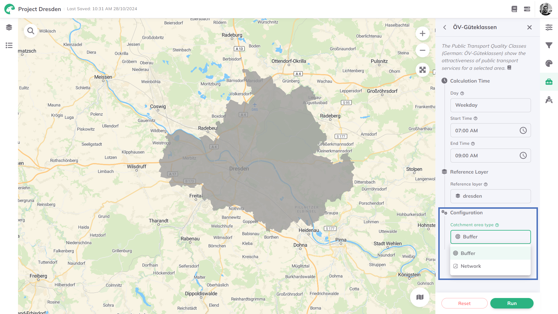 Reference Area Selection