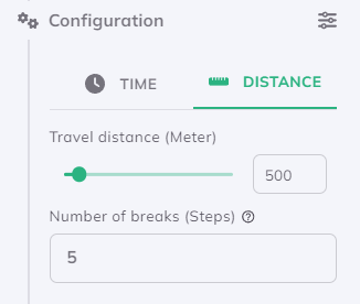 walking-distance configurations