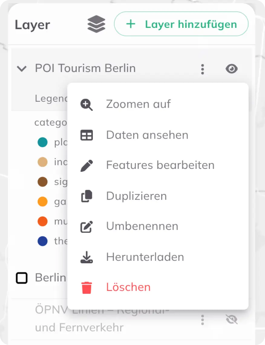 Layer-Optionen