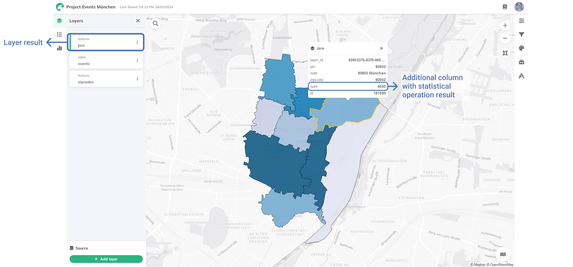 Verknüpfungsergebnis in GOAT